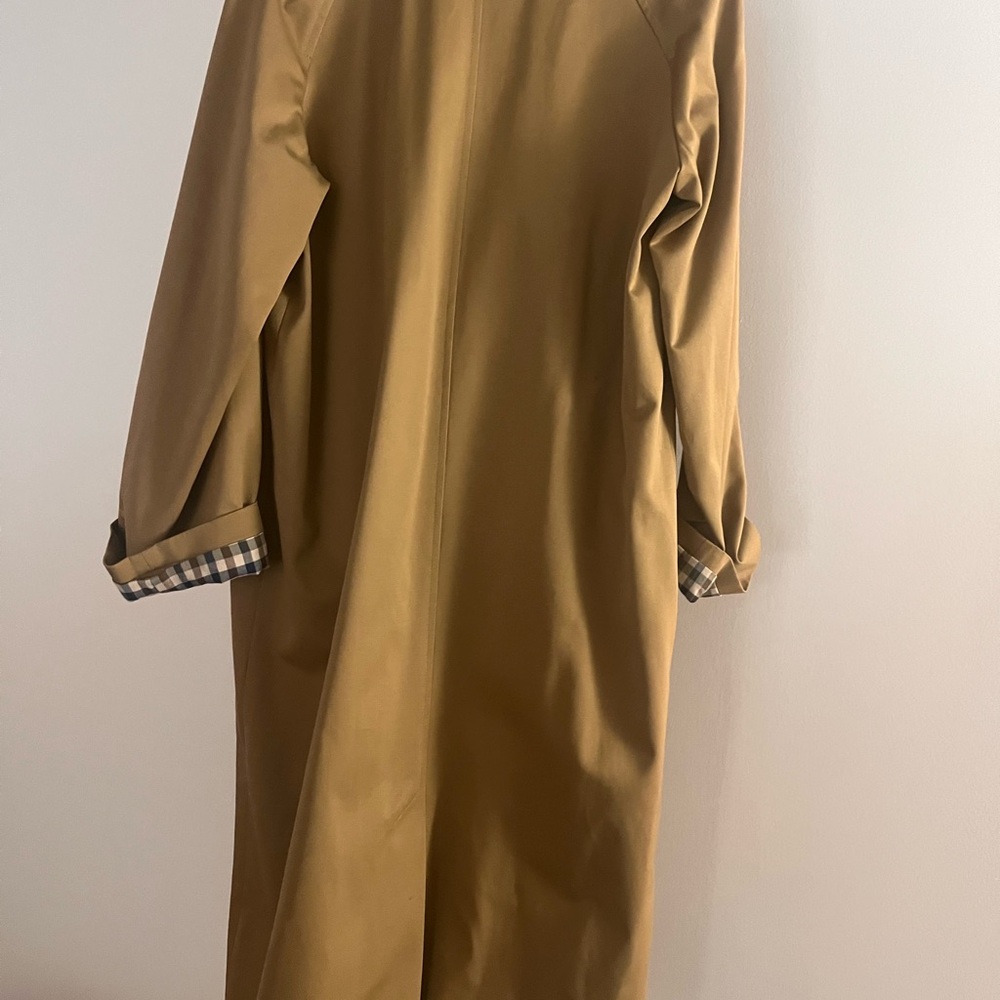 Sezane Brown Trench Coat with Checkered Lining - Picture 4 of 4